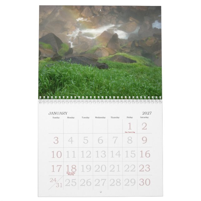Yosemite kalender (Jan 2027)