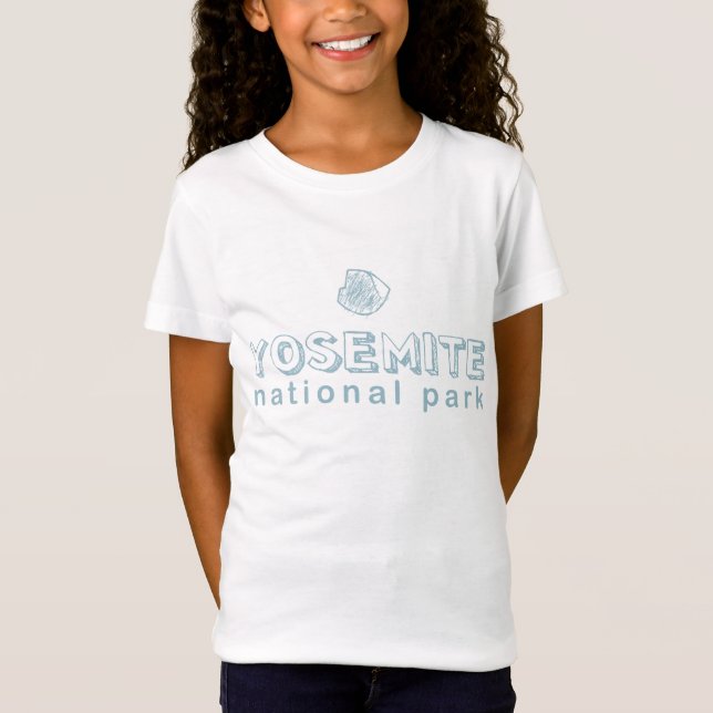 Yosemite kidss T-tröja, vit T-shirt (Framsida)