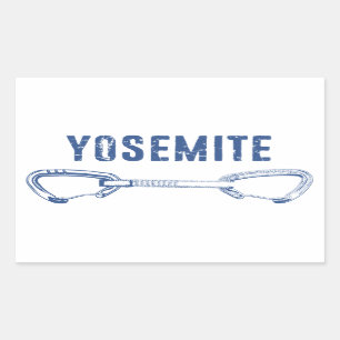 Yosemite klättra snabbt rektangulärt klistermärke