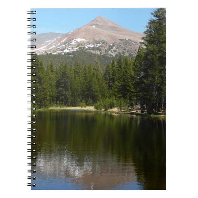Yosemite Lake Reflektion Anteckningsbok Med Spiral (Framsidan)