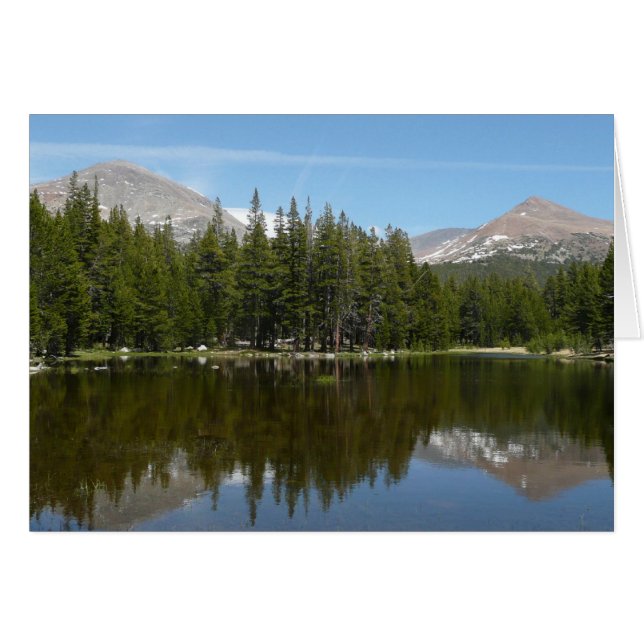 Yosemite Lake Reflektion OBS Kort (Framsidan Horizontal)