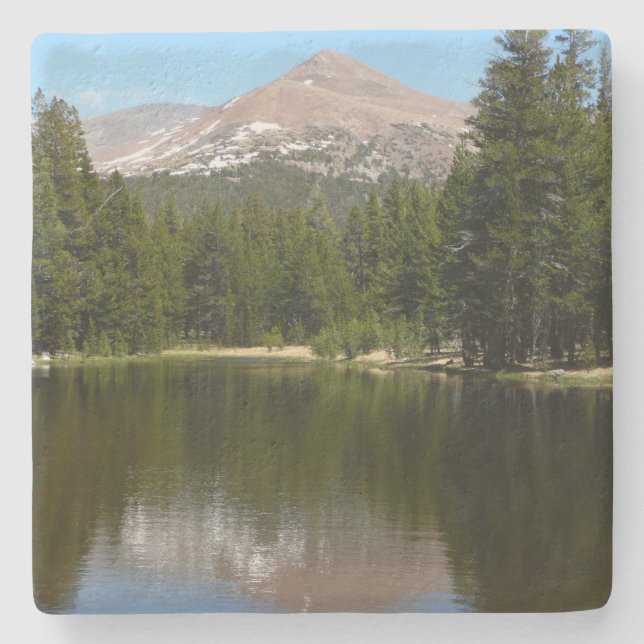 Yosemite Lake Reflektion Stenunderlägg (Framsidan)