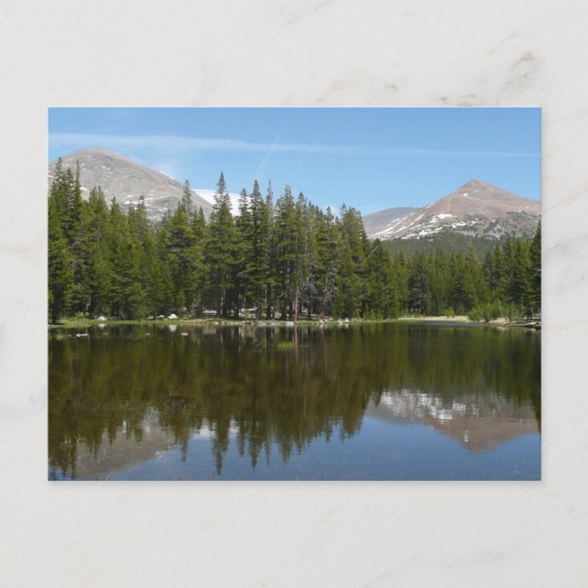 Yosemite Lake Reflexion Vykort (Framsida)