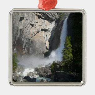 Yosemite Lower Falls vid Lower Yosemite Falls Trai Julgransprydnad Metall