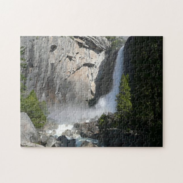 Yosemite Lower Falls vid Lower Yosemite Falls Trai Pussel (Horisontell)