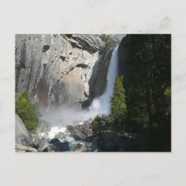Yosemite Lower Falls vid Lower Yosemite Falls Trai Vykort