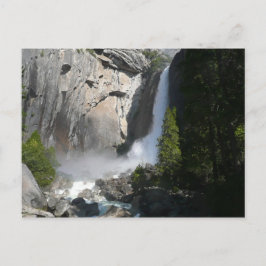 Yosemite Lower Falls vid Lower Yosemite Falls Trai Vykort