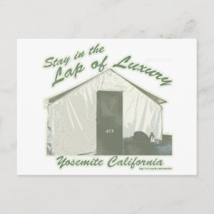 Yosemite Luxury Humor Travel Slogan Vykort