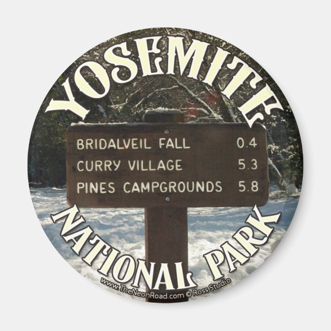 Yosemite Magnet 2 Round (Framsidan)