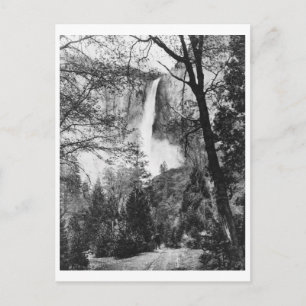 Yosemite Möhippa Veil Falls Vintage California Vykort