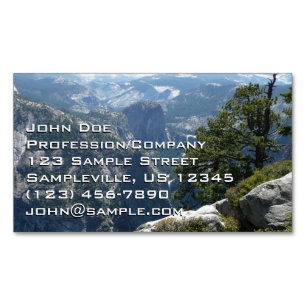 Yosemite Mountain View i Yosemite National Park Magnetiska Visitkort