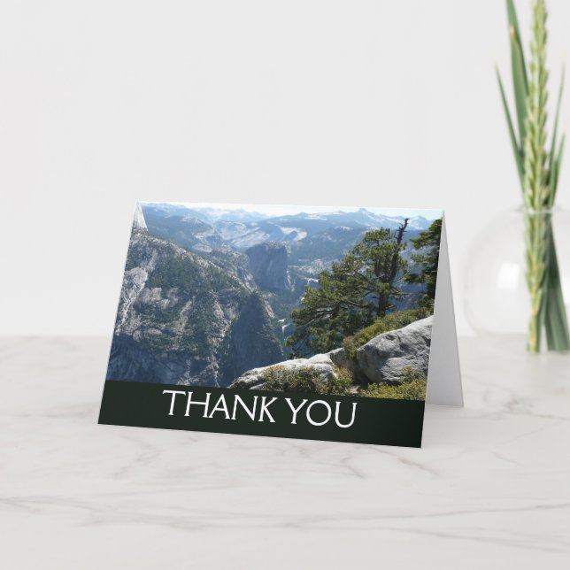 Yosemite Mountain View i Yosemite National Park Tack Kort (Framsida)