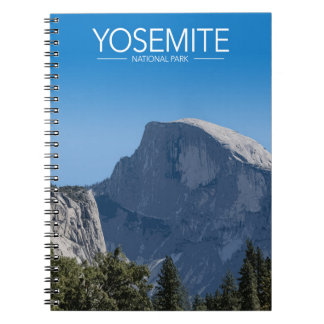 Yosemite National, California Park Stylized Travel Anteckningsbok