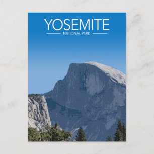 Yosemite National, California Park Stylized Travel Vykort