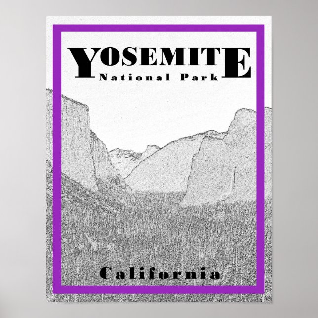 Yosemite National Park - 11 x 14 Poster (Framsidan)