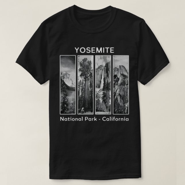 Yosemite National Park 1890 Wilderness T Shirt (Design framsida)