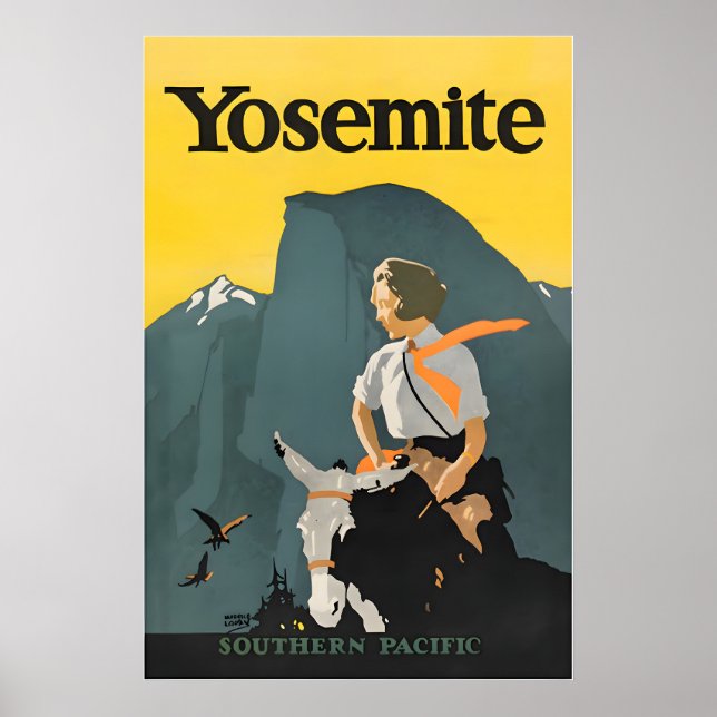 Yosemite National Park Affisch Maurice Logan Konst (Framsidan)