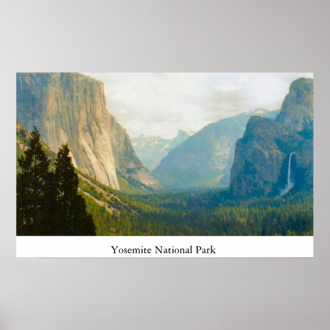 Yosemite National Park - annorlunda vy Poster (Framsidan)