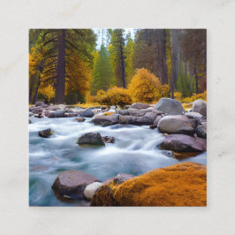Yosemite National Park är en känd nationalpark Fyrkantigt Visitkort