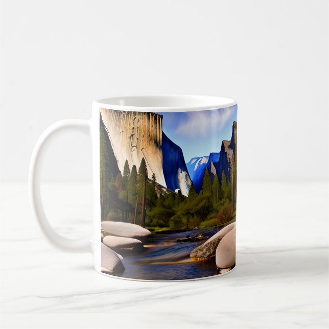 Yosemite National Park är en känd nationalpark Kaffemugg (Vänster)