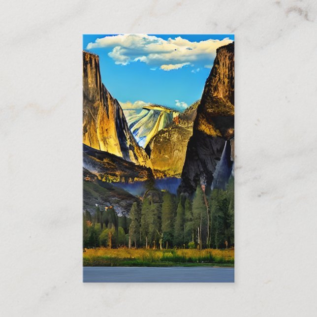 Yosemite National Park är en känd nationalpark Visitkort (Framsida)