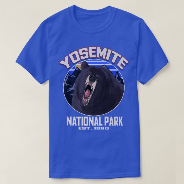 Yosemite National Park Bear Premium T Shirt (Design framsida)