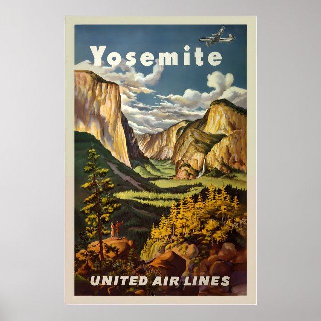 Yosemite National Park Berg Sierra National Poster (Framsidan)