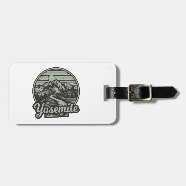 Yosemite National Park Bergstig Bagagebricka (Horisontell Framsida)