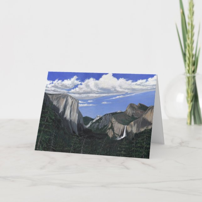 Yosemite National Park Blank Greeting Card Kort (Framsida)