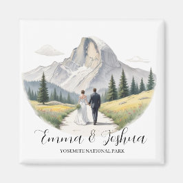 Yosemite National Park Bröllop Magnet - Anpassning