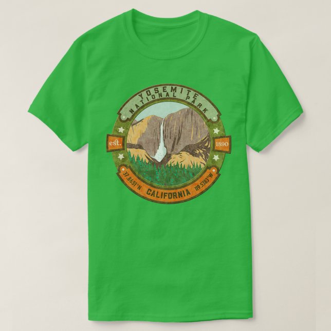 Yosemite National Park California 2 T Shirt (Design framsida)