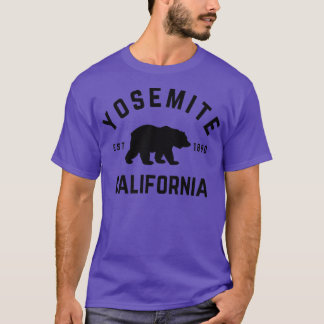 Yosemite National Park California Bear Hiking Outd T Shirt