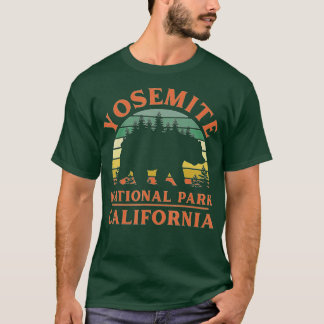 Yosemite National Park California Bear Nature Hiki T Shirt
