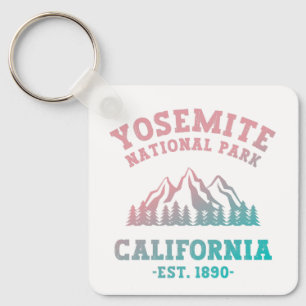 Yosemite National Park California Hiking Gradient Nyckelring