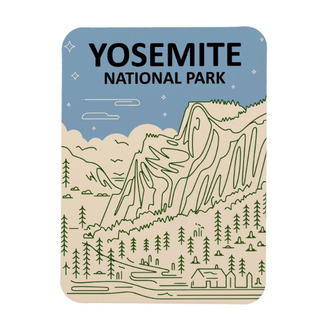 Yosemite National Park California Magnet (Vertikal)
