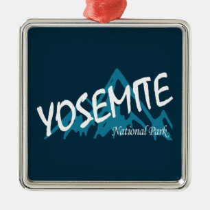 Yosemite National Park California Mountains Julgransprydnad Metall