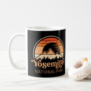 Yosemite National Park California Retro Vintage Kaffemugg