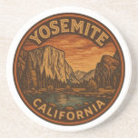 Yosemite National Park California Round Underlägg<br><div class="desc">Ta med underbarens skönhet utomhus till bord med den här Yosemite National Park-sandstenen underlägg. Den här absorberande stenen underlägg yta och skyddar samtidigt som du lägger till en strålande charm till ditt hem, kontor eller hytt. En perfekt till naturens älskare, vandrare och nationalparksentusiaster. Konstruerad från naturlig absorberande sandstensfärgad sandstensutformning med...</div>