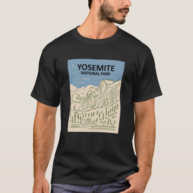 Yosemite National Park California T Shirt (Framsida)