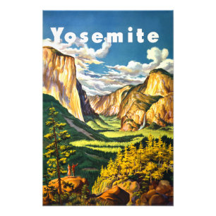 Yosemite National Park California Travel Art Fototryck