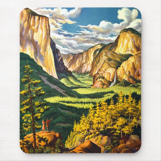 Yosemite National Park California Travel Art Musmatta (Framsidan)