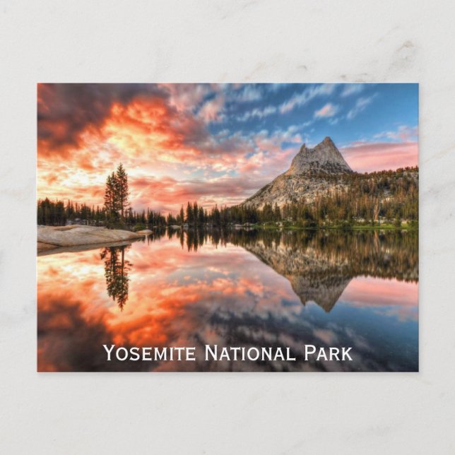 Yosemite National Park California Travel Photo Vykort (Framsida)