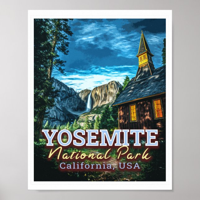 YOSEMITE NATIONAL PARK - CALIFORNIA United STATER Poster (Framsidan)