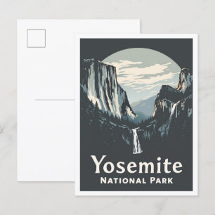 Yosemite National Park California USA Travel Vykort