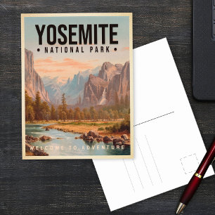 Yosemite National Park California Vintage 1980-tal Vykort