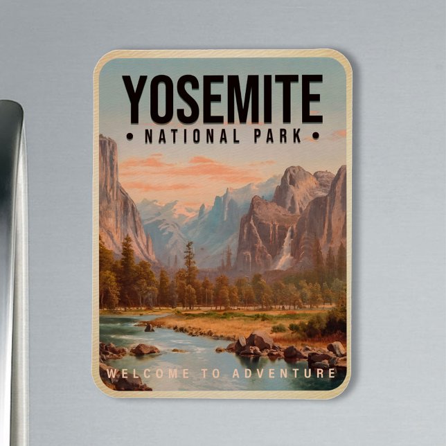 Yosemite National Park California Vintage Magnet (Skapare uppladdad)