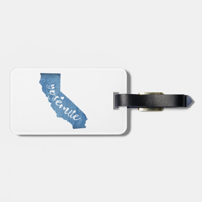 Yosemite National Park California Wood Grain Bagagebricka (Baksida Vågrät)