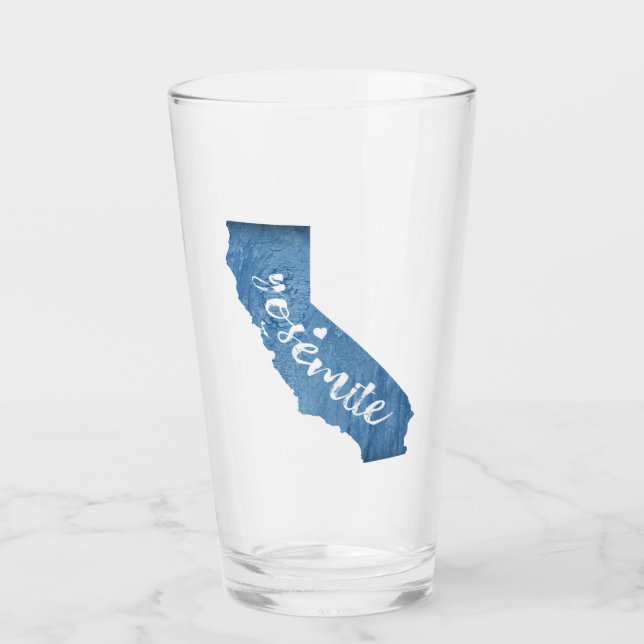 Yosemite National Park California Wood Grain Glaskopp (Framsida)