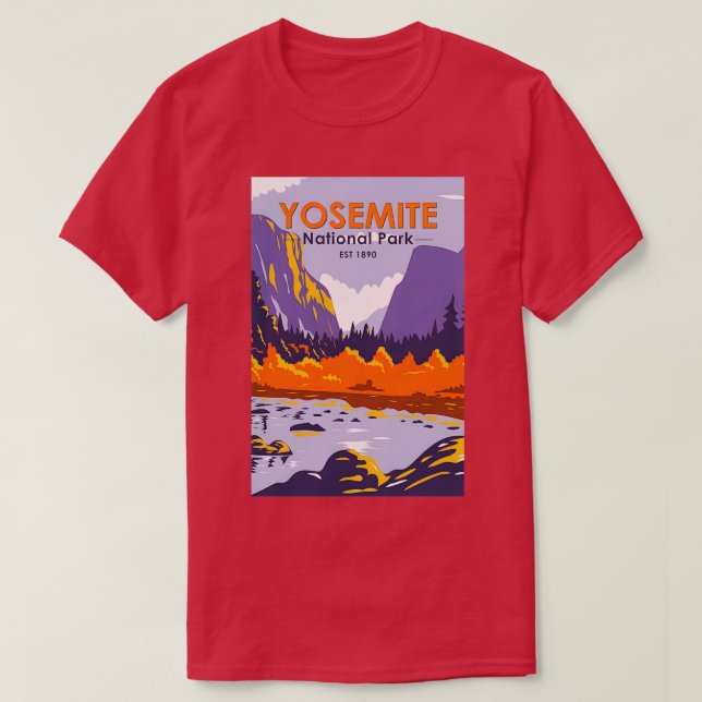 Yosemite National Park El Capitan i höstCalifo T Shirt (Design framsida)