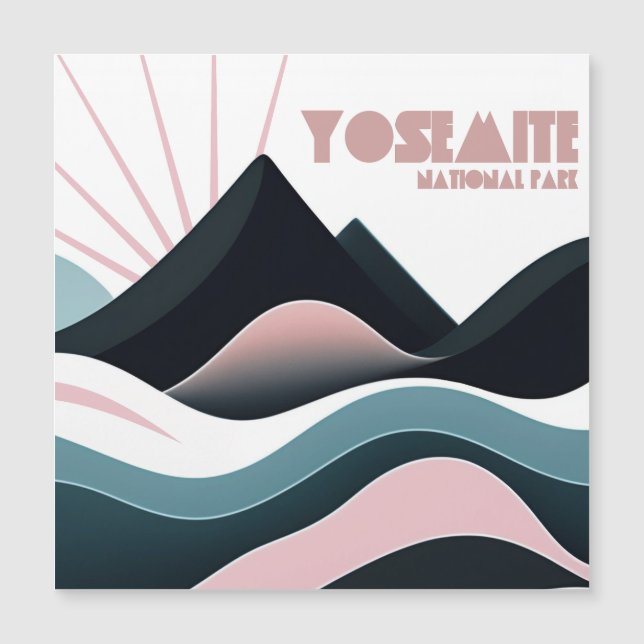 Yosemite National Park Färgad Backe (Framsida)